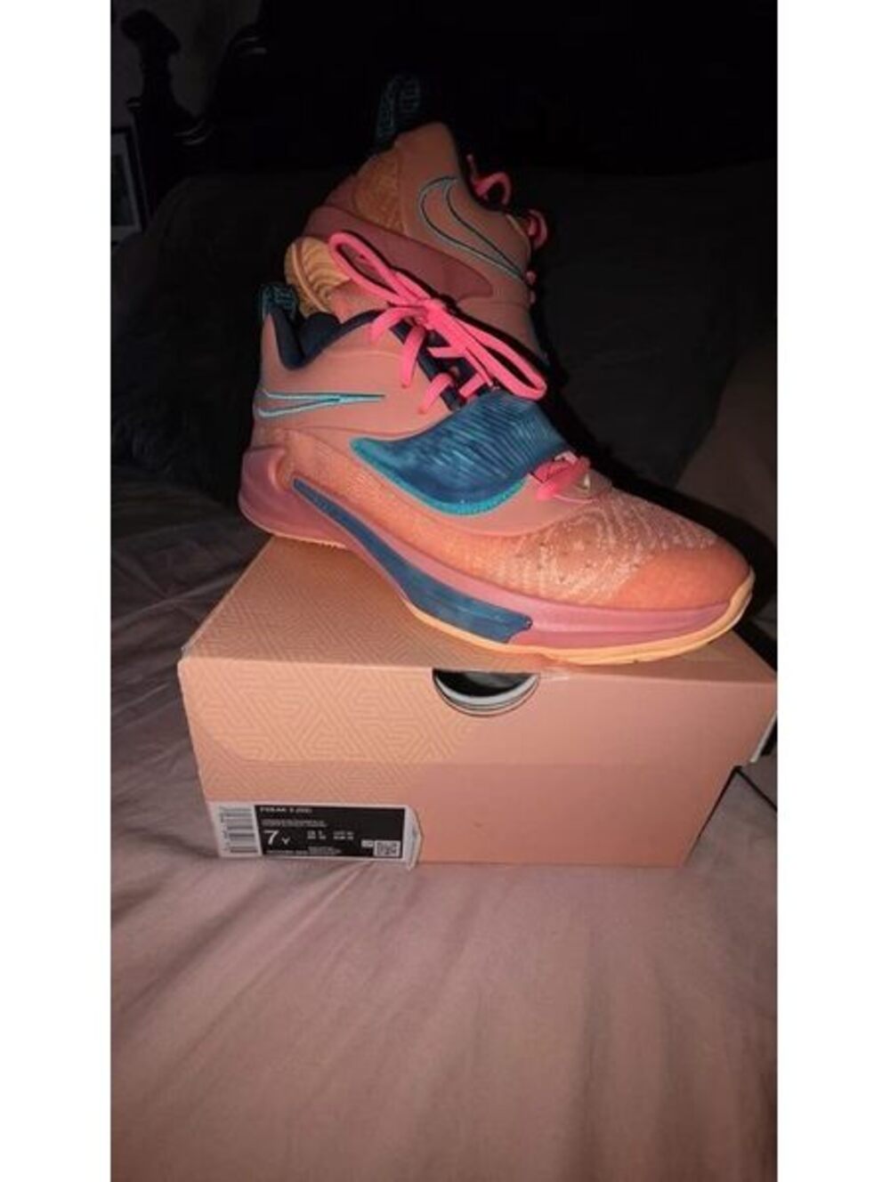 Nike Zoom Freak 3 GS Stay Freaky Basketball Shoes 7Y Crimson Bliss DO5966-600